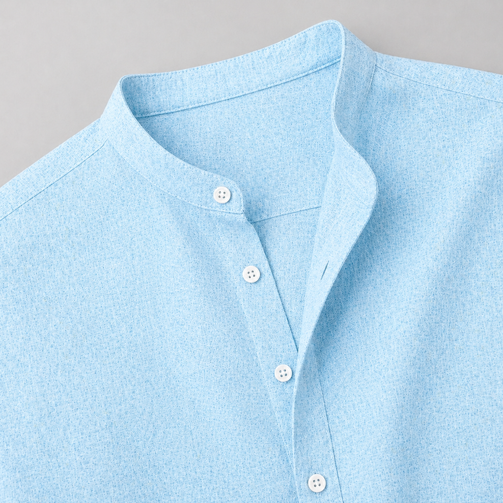 Men’s Linen Summer Shirt Short Sleeve Lightweight Casual Fit