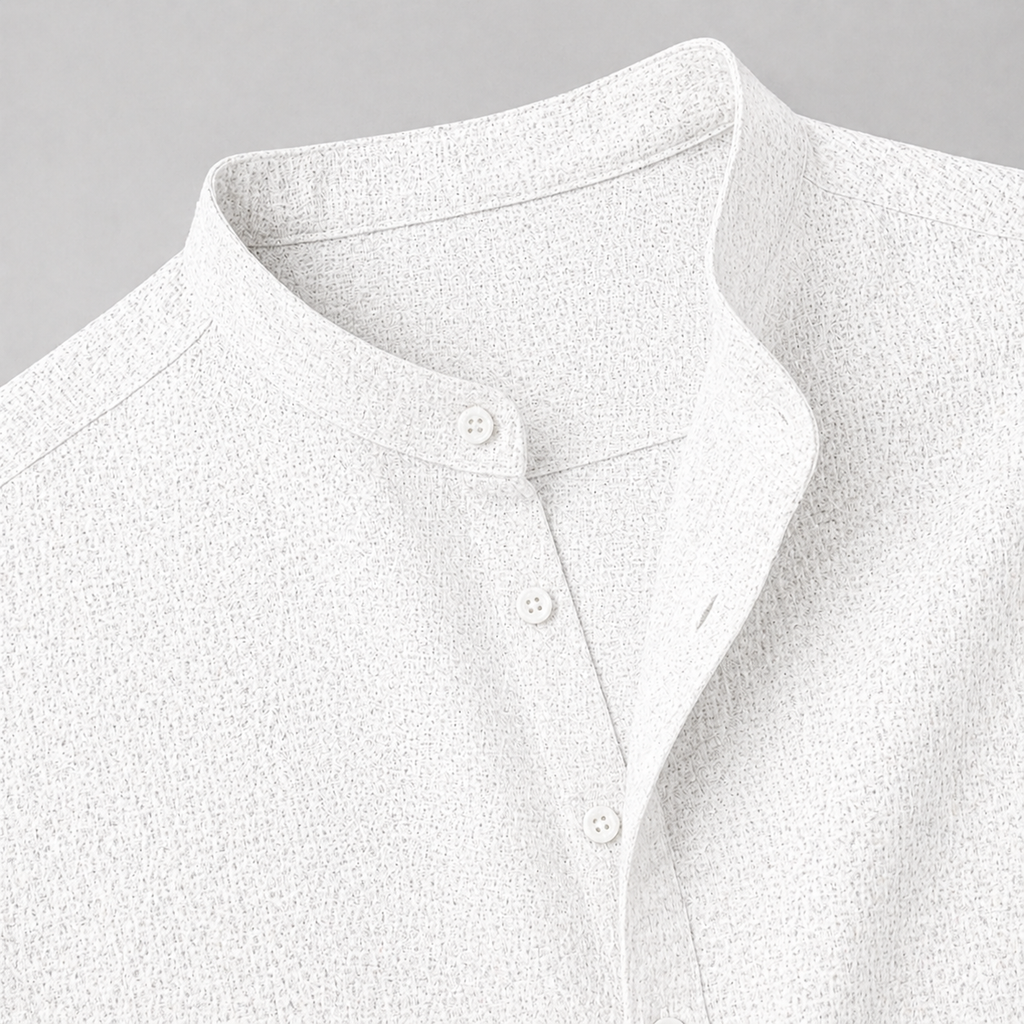 Men’s Linen Summer Shirt Short Sleeve Lightweight Casual Fit