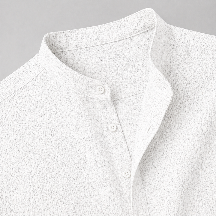 Men’s Linen Summer Shirt Short Sleeve Lightweight Casual Fit