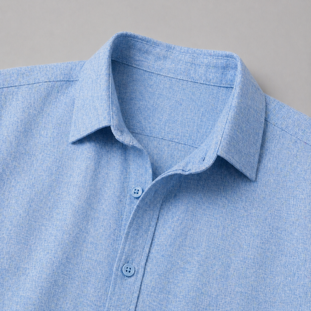Men’s Lightweight Linen Shirt Short Sleeve Summer Casual Wear