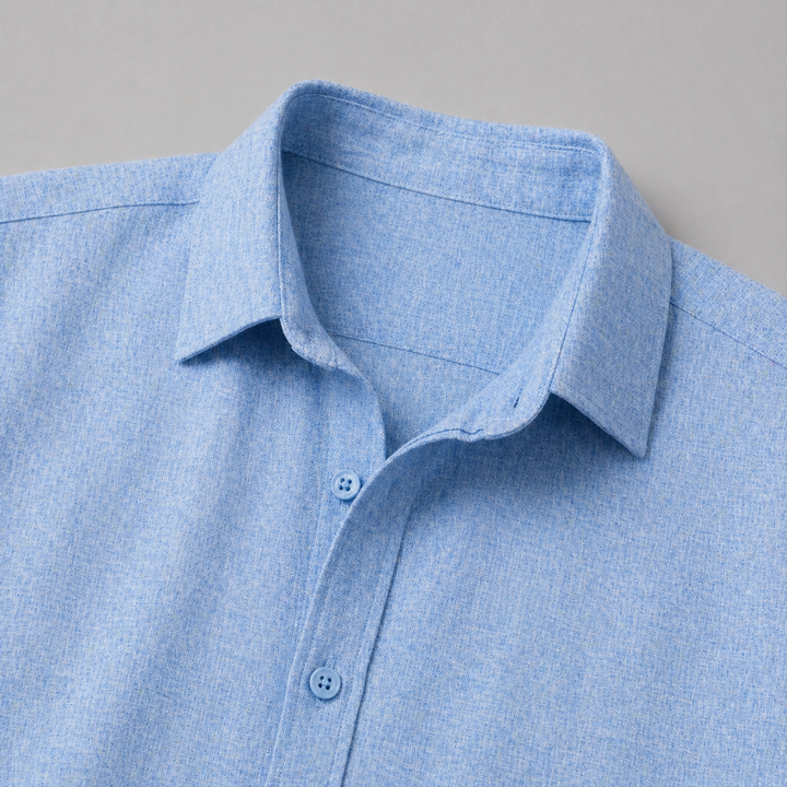 Men’s Lightweight Linen Shirt Short Sleeve Summer Casual Wear