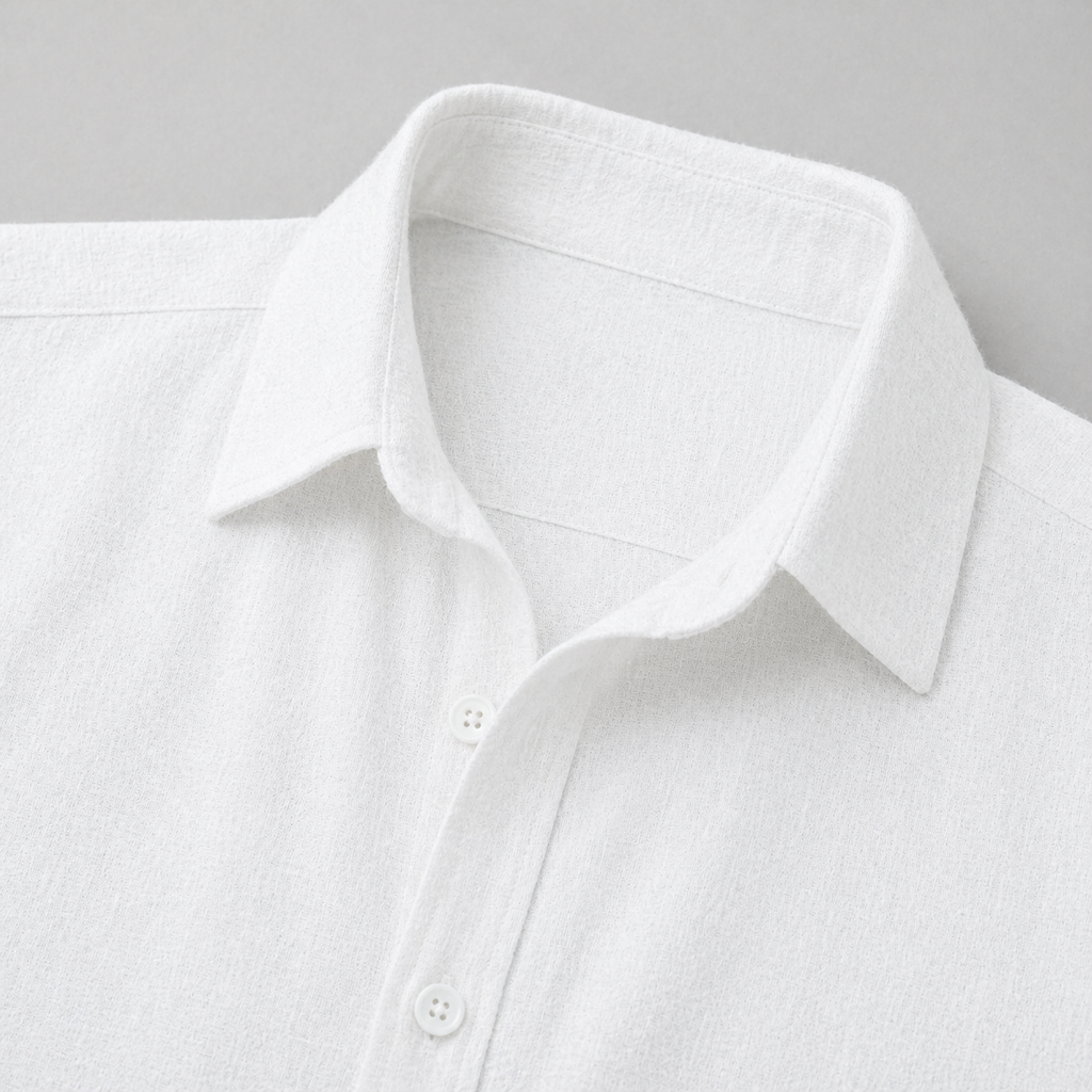 Men’s Lightweight Linen Shirt Short Sleeve Summer Casual Wear
