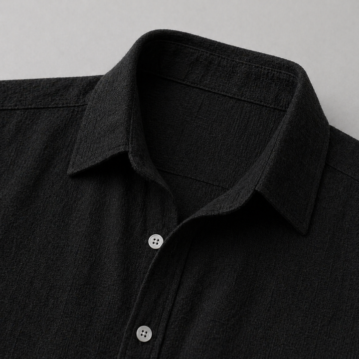 Men’s Lightweight Linen Shirt Short Sleeve Summer Casual Wear