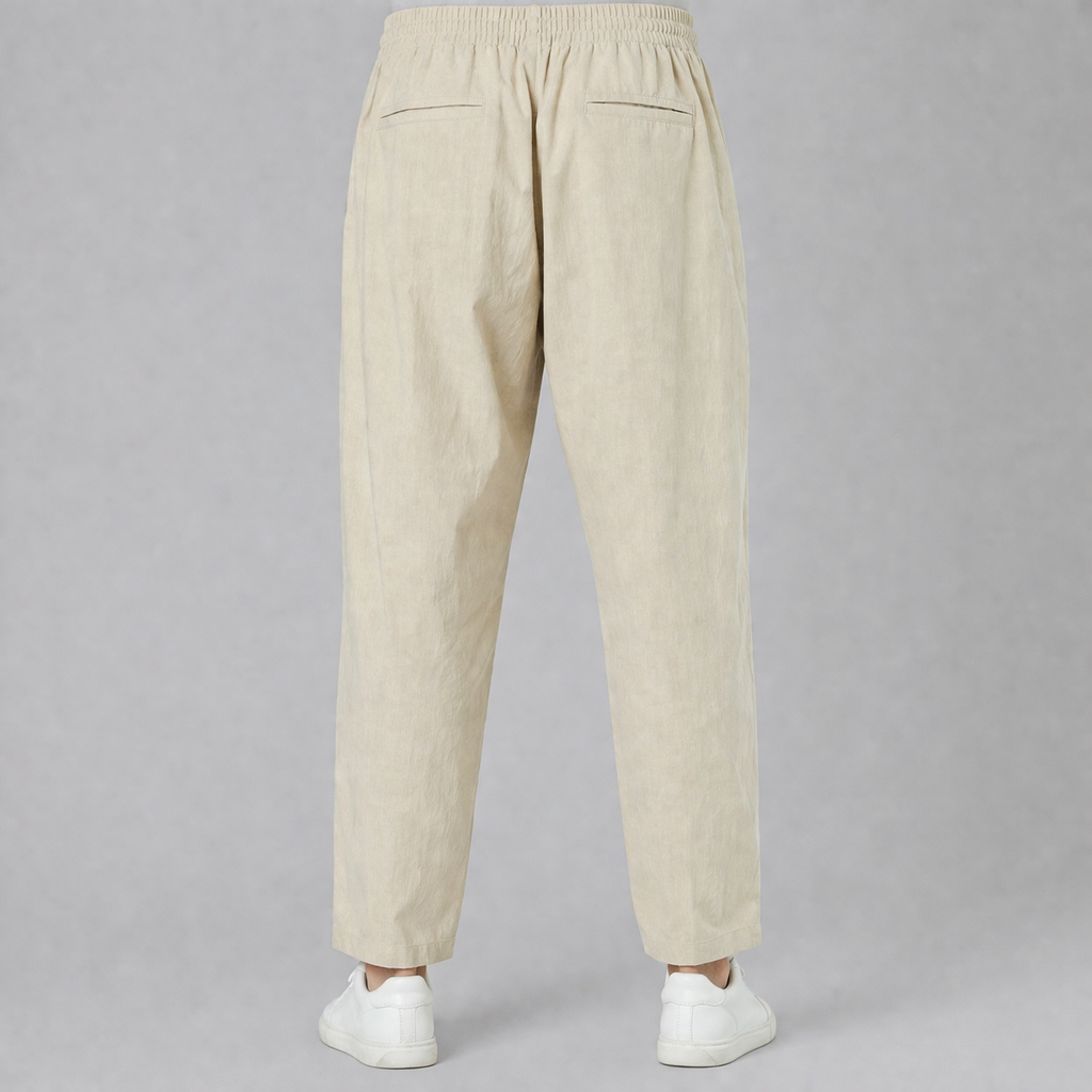 Men’s Classic Cotton Pants Comfortable Everyday Wear Trousers