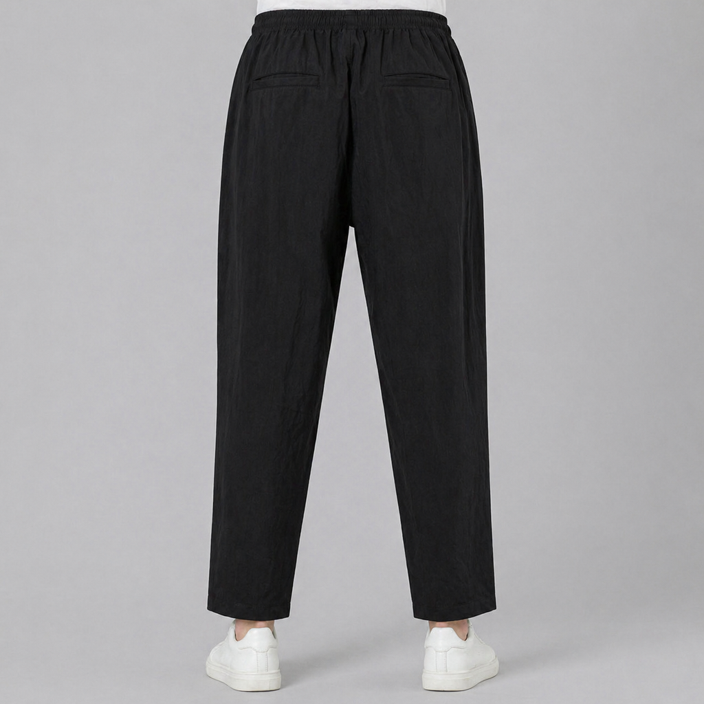 Men’s Classic Cotton Pants Comfortable Everyday Wear Trousers