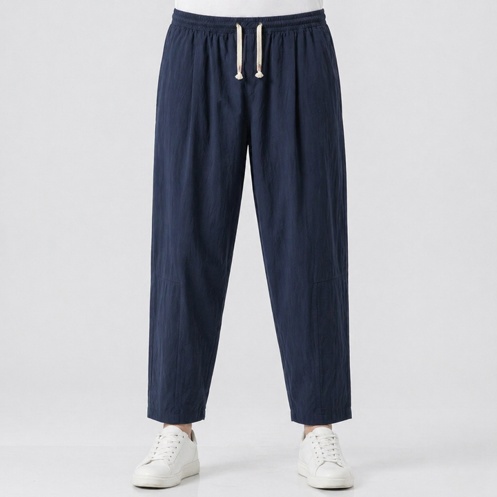 Men’s Classic Cotton Pants Comfortable Everyday Wear Trousers