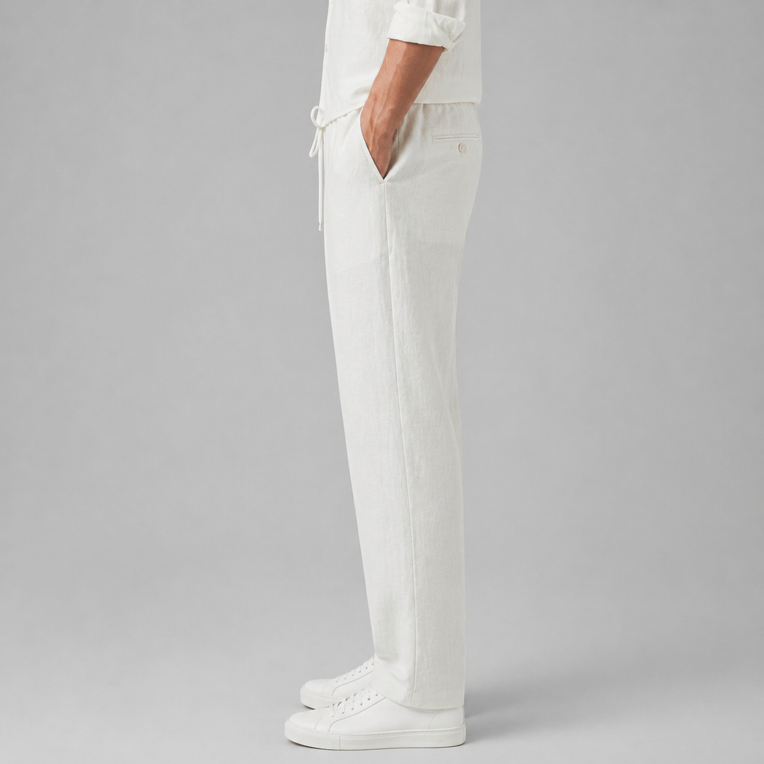 Men’s Linen Pants Casual Lightweight Summer Outfit Essential