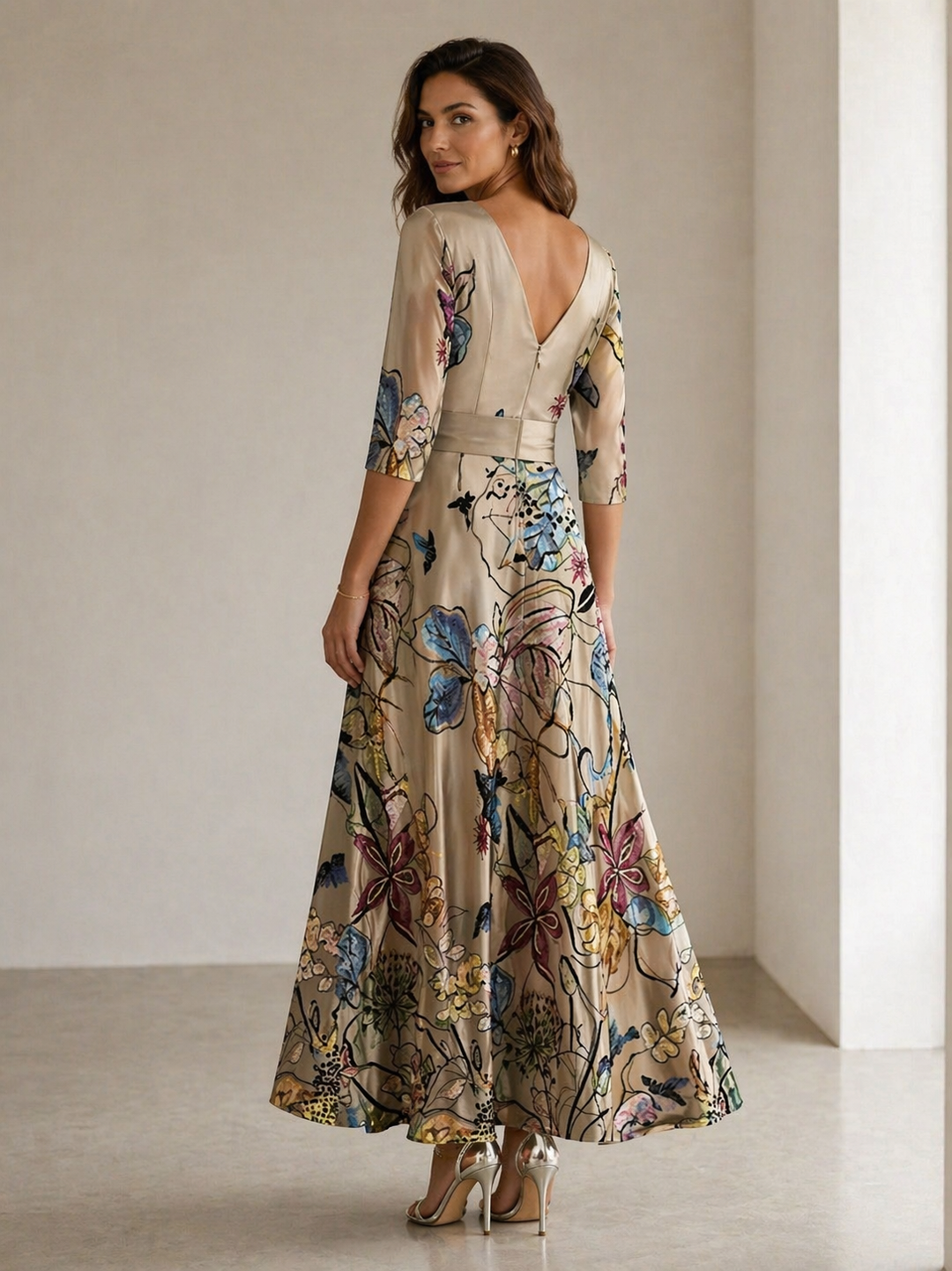 Women’s Floral Maxi Dress Lightweight Summer Elegant Style