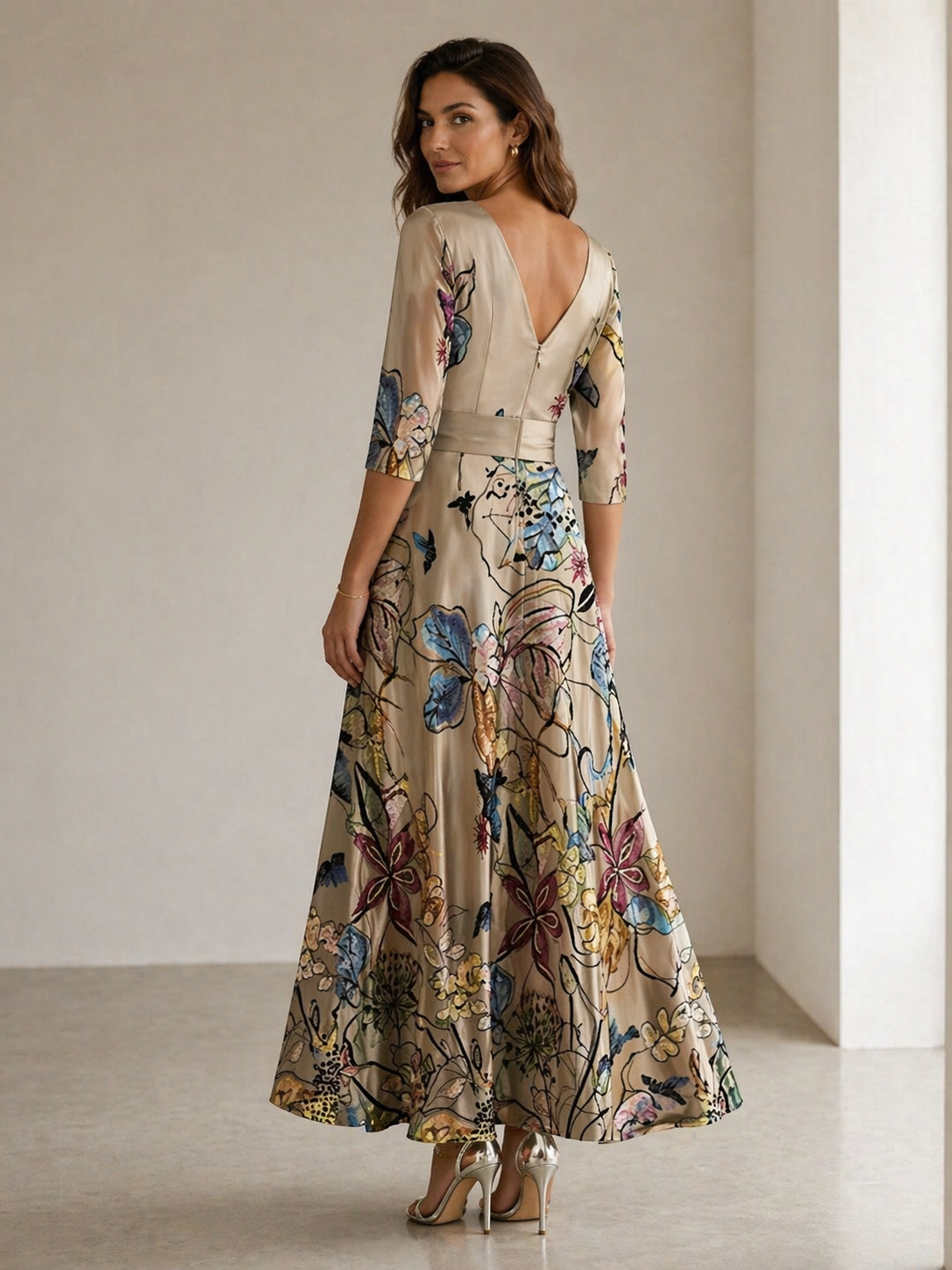 Women’s Floral Maxi Dress Lightweight Summer Elegant Style
