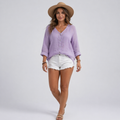 Women’s Relaxed Fit Summer Blouse Lightweight Cooling Button Shirt