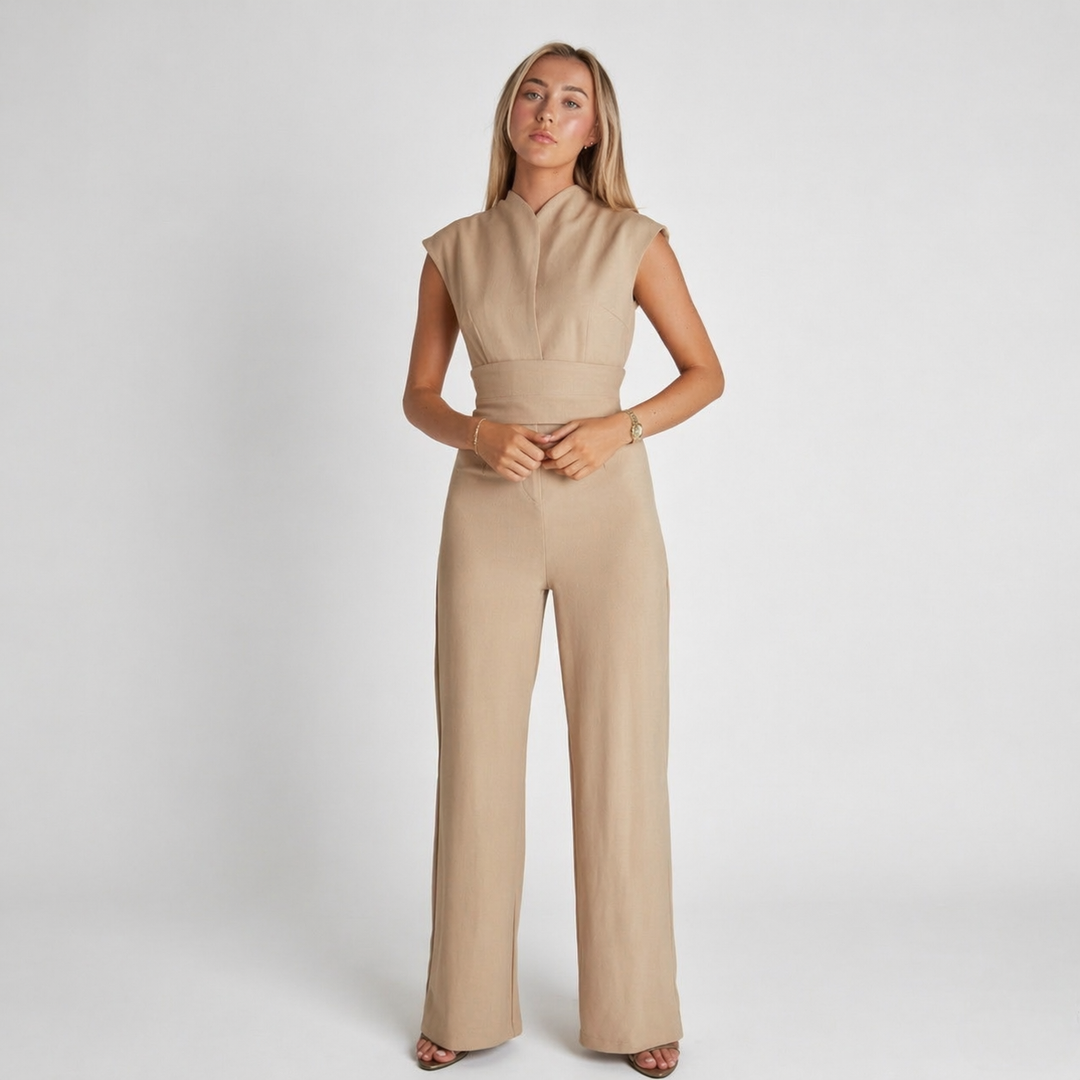 Women’s Chic Sleeveless Jumpsuit Slim Fit Everyday Wear
