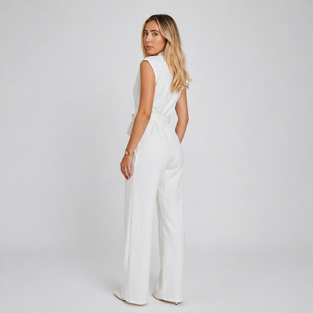 Women’s Chic Sleeveless Jumpsuit Slim Fit Everyday Wear