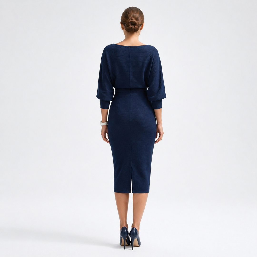 Women’s Tailored Midi Dress – Elegant Office Wear