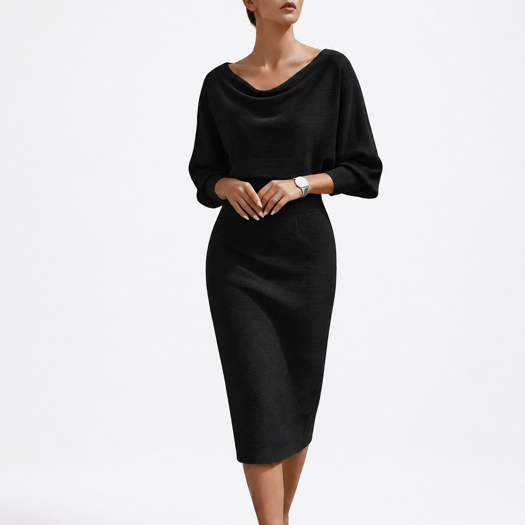 Women’s Tailored Midi Dress – Elegant Office Wear