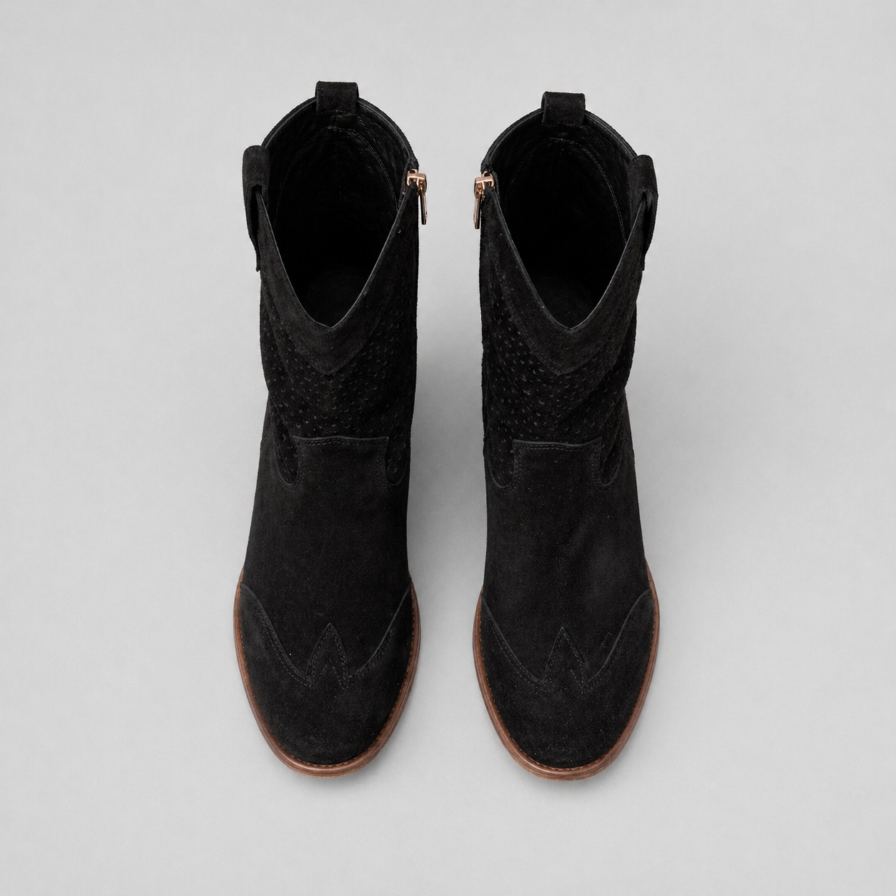 Women’s Cowboy Ankle Boots Comfortable Leather Casual Wear