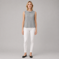 Women’s Elegant Sleeveless Blouse Minimalist Summer Outfit