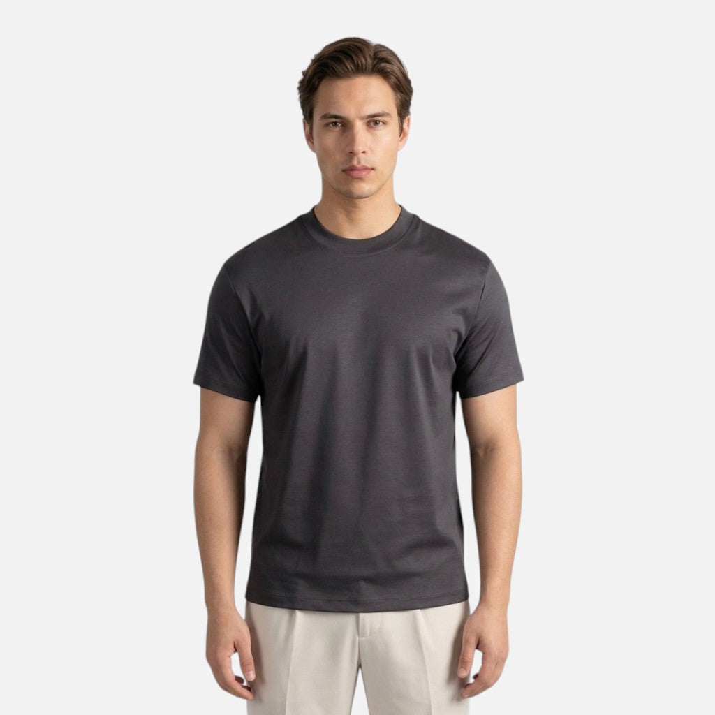 Men’s Cotton T-Shirt – Mercerised Finish Minimalist Fit