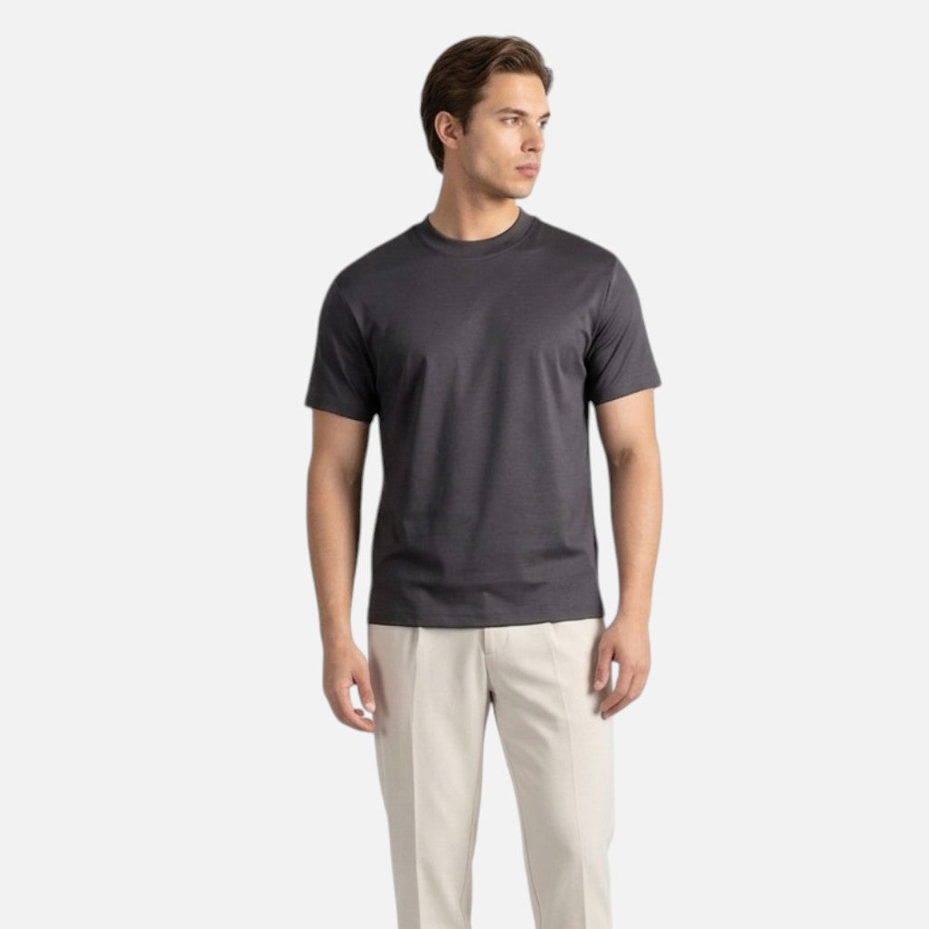 Men’s Cotton T-Shirt – Mercerised Finish Minimalist Fit