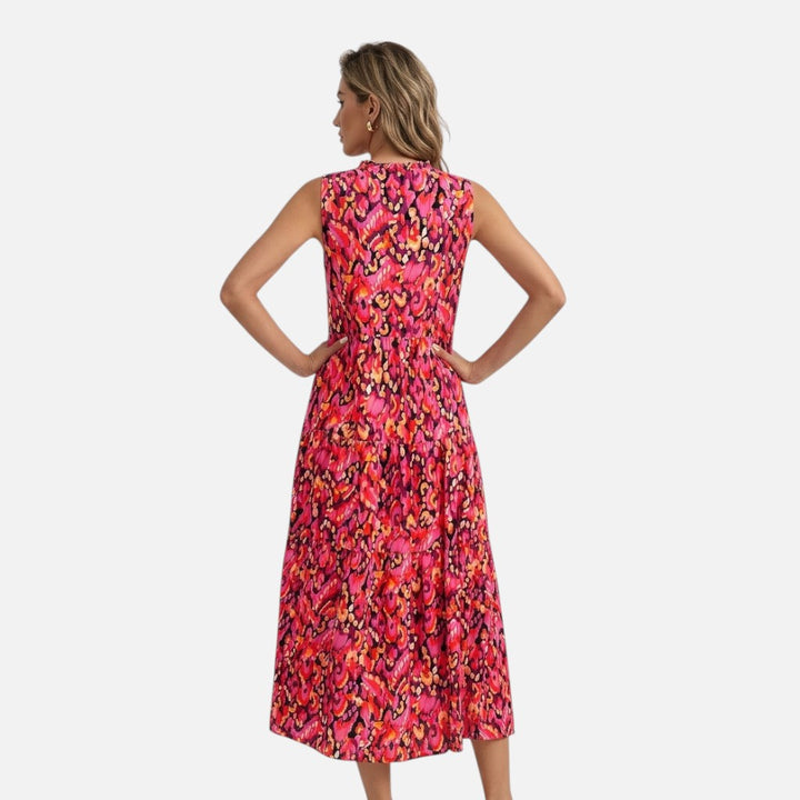 Women’s Sleeveless Maxi Dress – Bohemian Summer Flow