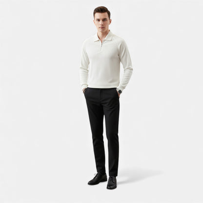 Elorainemode | Men’s Quarter-Zip Jumper – Casual Winter Elegance