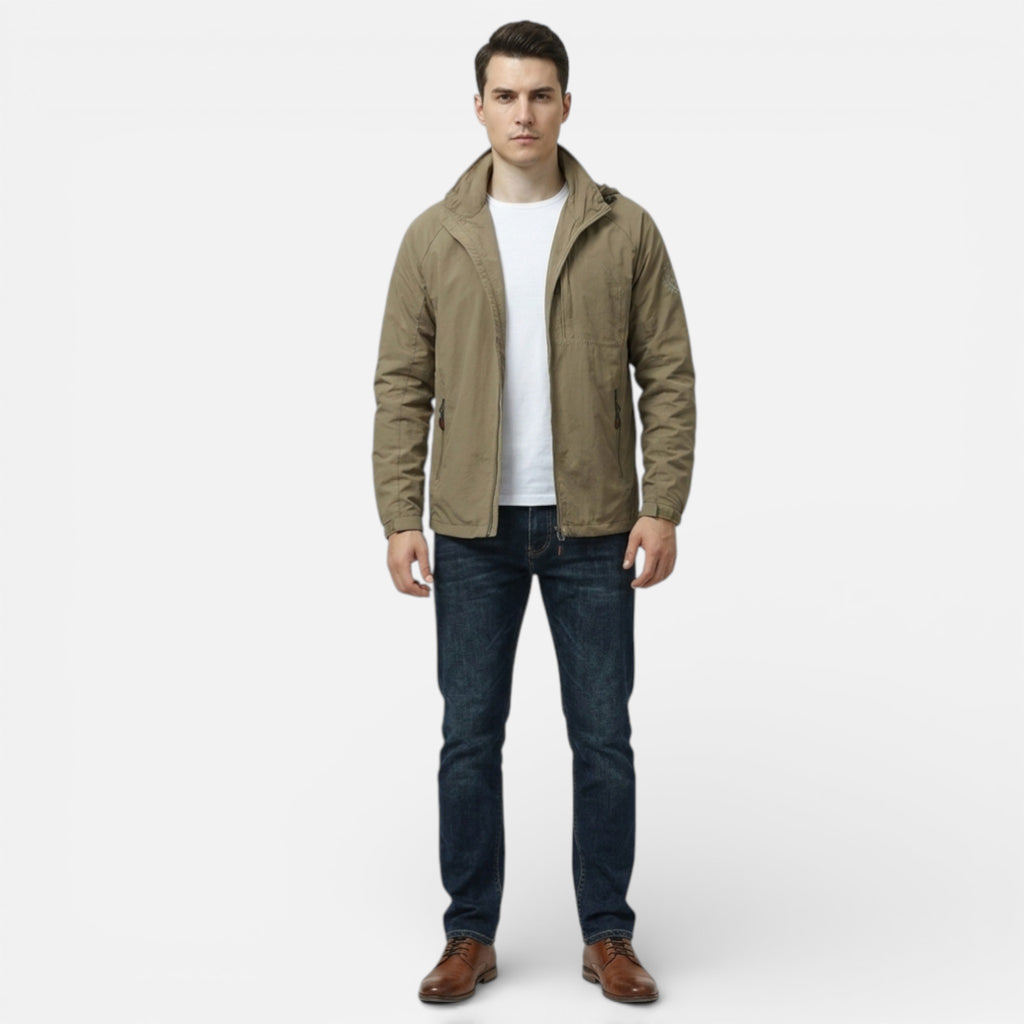 Men’s Lightweight Cargo Jacket for Spring and Summer Wear