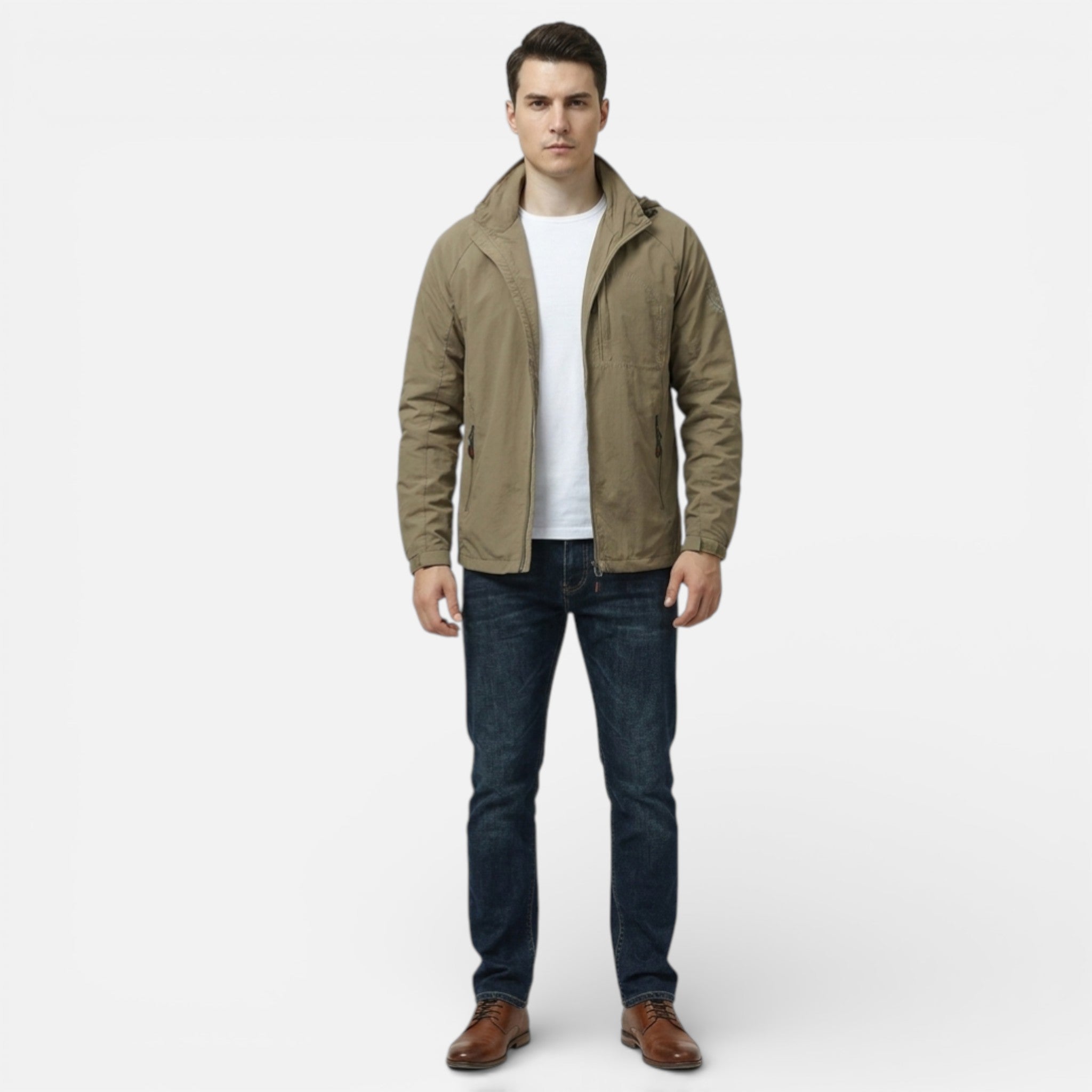 Men’s Lightweight Cargo Jacket for Spring and Summer Wear