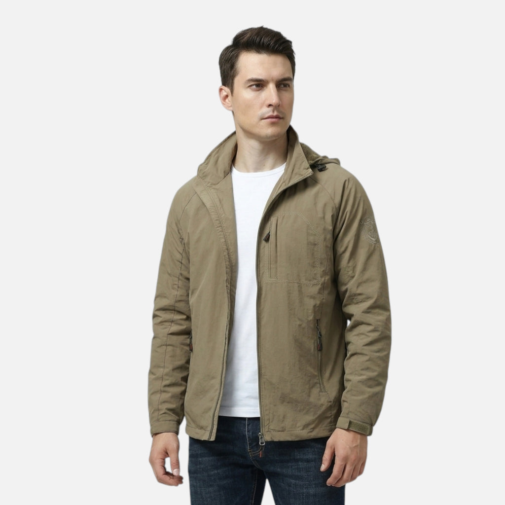 Men’s Lightweight Cargo Jacket for Spring and Summer Wear
