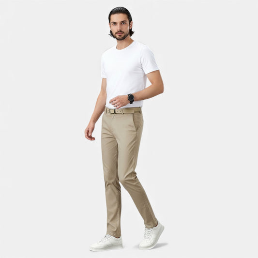 Elorainemode | Men’s Lightweight Straight Trousers – Riviera Slim