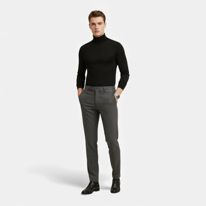 Elorainemode | Men’s Turtleneck Jumper – Elegant Slim Fit