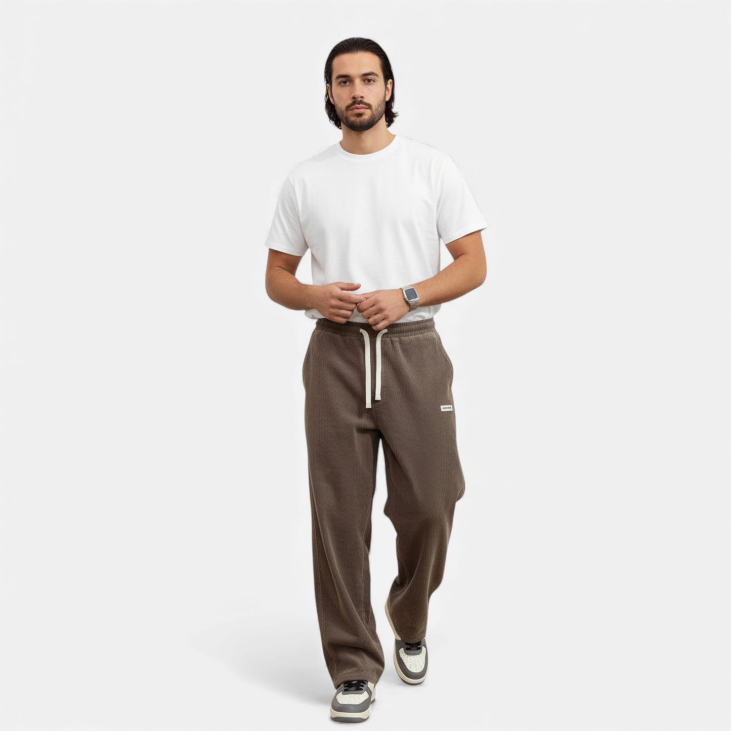 Elorainemode | Men’s Draped Wide-Leg Trousers – Quiet Legacy
