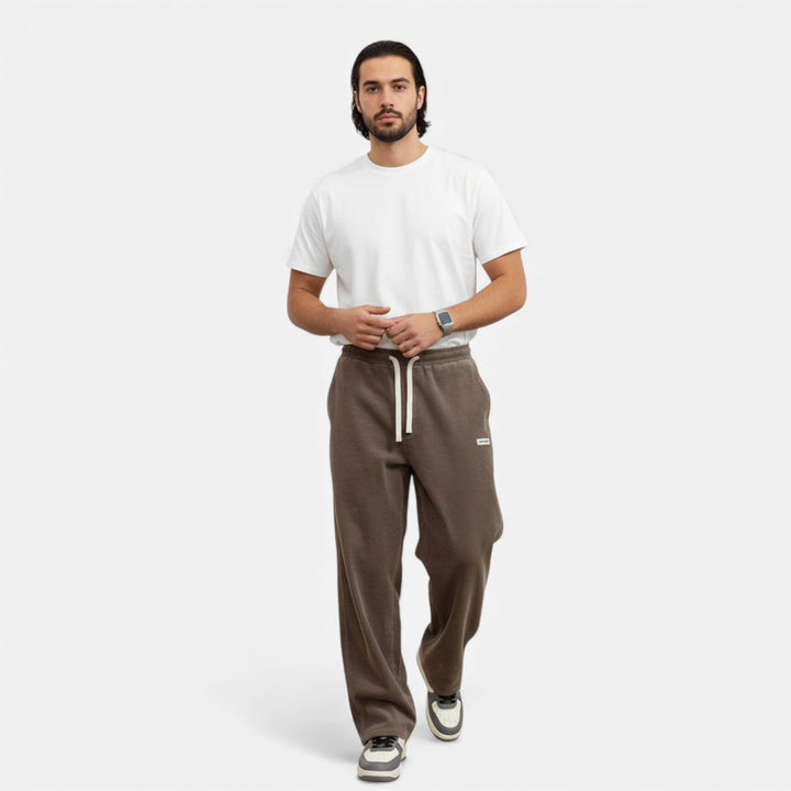 Men’s Draped Wide-Leg Trousers – Quiet Legacy