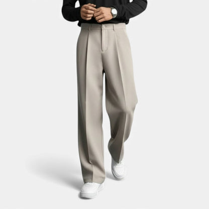 Elorainemode | Men’s Relaxed Straight Trousers – Ivy League Leisure