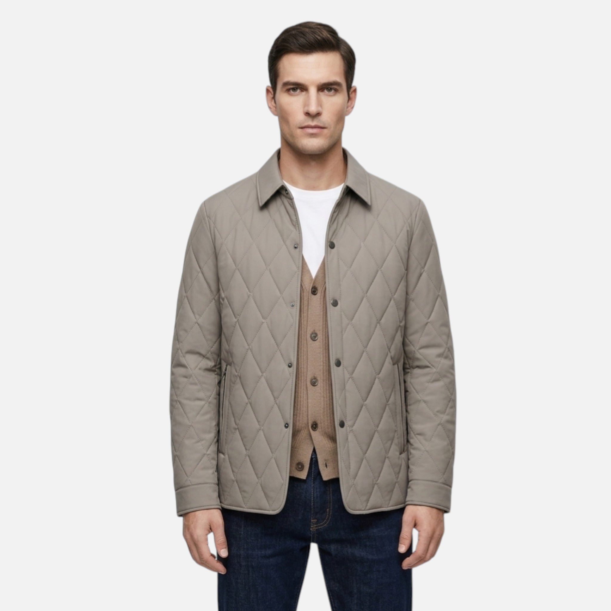 Men’s Lightweight Quilted Jacket, Warmth for Daily Wear
