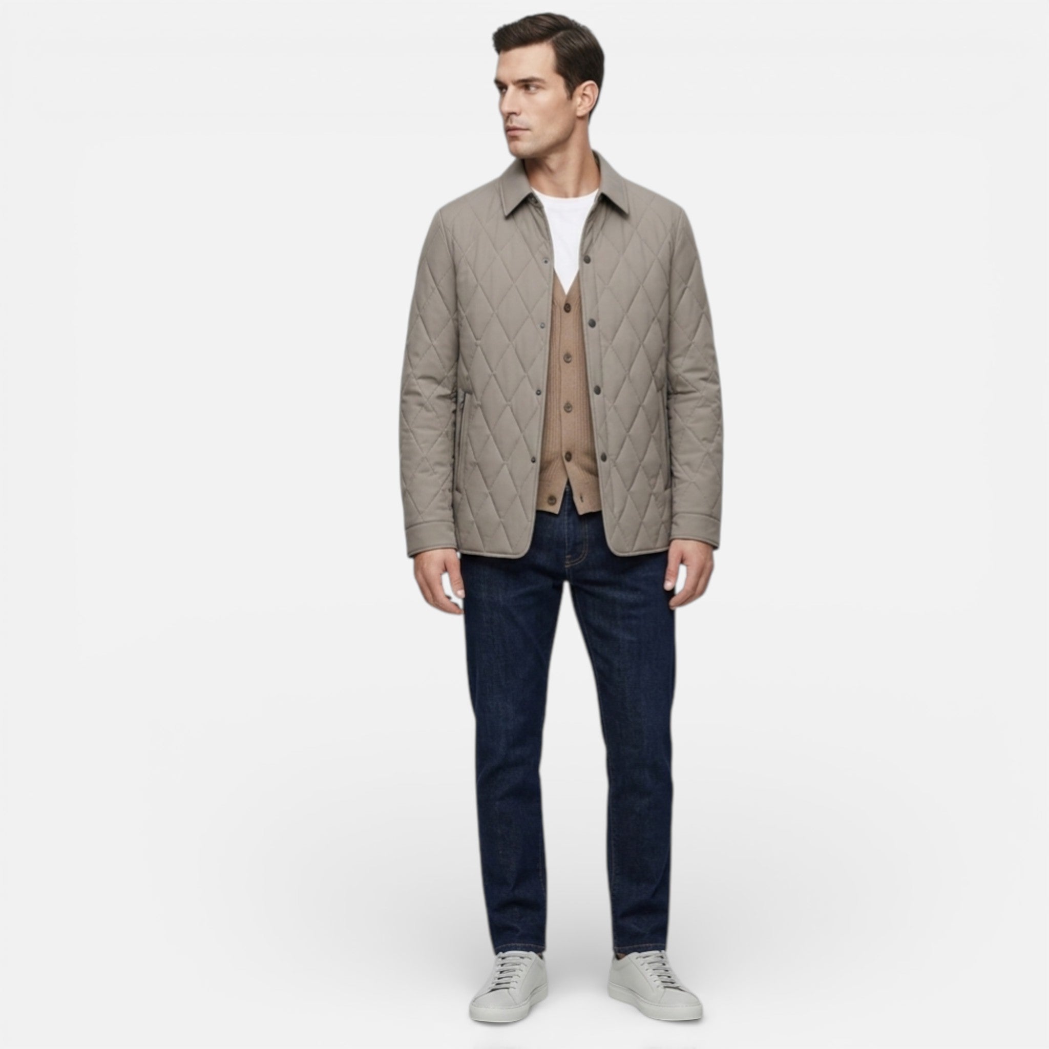 Men’s Lightweight Quilted Jacket, Warmth for Daily Wear