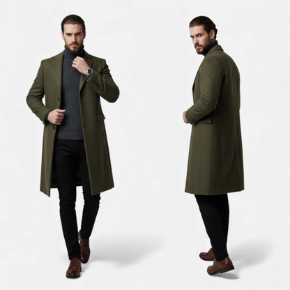 Elorainemode | Men’s Medium Tweed Overcoat – Heritage Elegance