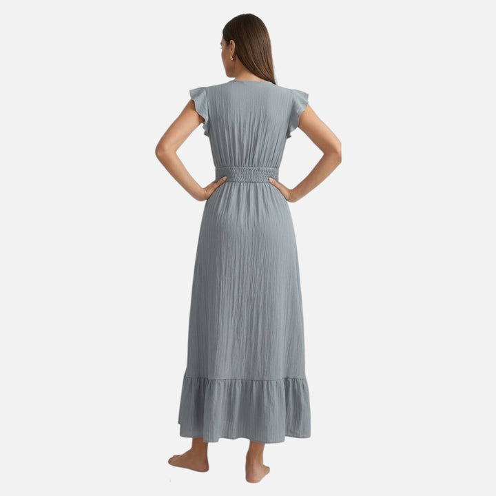 Women’s V-Neck Maxi Dress – Effortless Casual Elegance