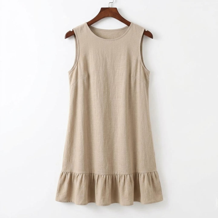 Women’s Backless Sleeveless Midi Dress – Effortless Elegance
