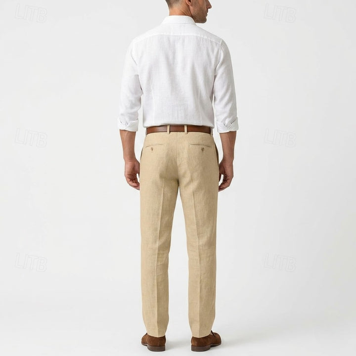 Men’s Lightweight Linen Trousers – Refined Fit
