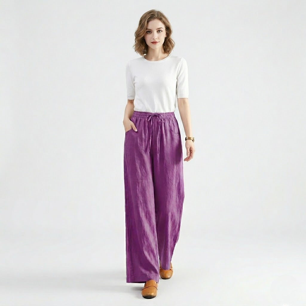 Women’s Relaxed Wide-Leg Summer Trousers