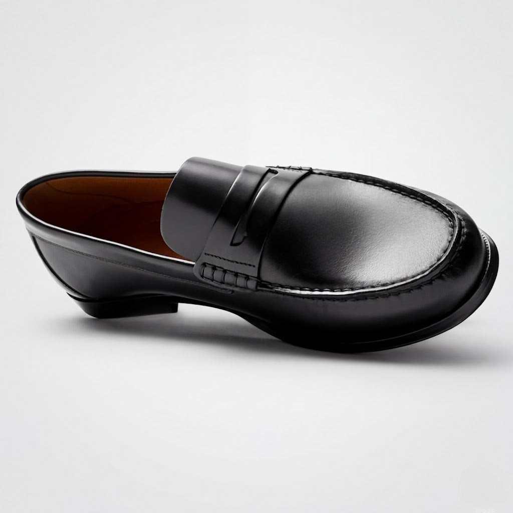 Men’s Leather Dress Loafers Comfortable Slip-On Formal Shoes