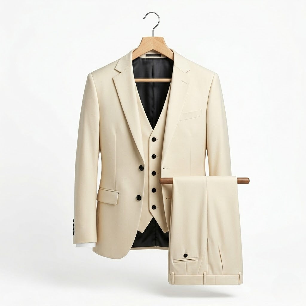 Men’s Tailored Three-Piece Suit – Formal Elegance