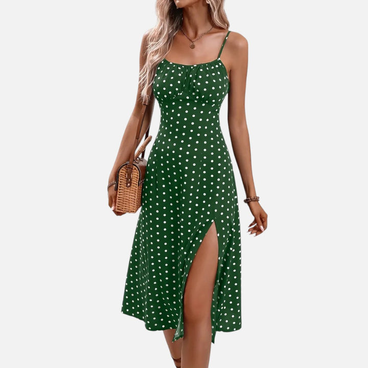 Women’s Floral Split Maxi Dress – Summer Elegance
