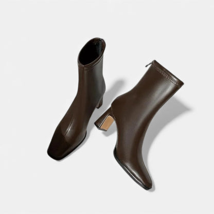 Elorainemode | Women’s Brushed Brown Ankle Boot – Heritage Suede Revival