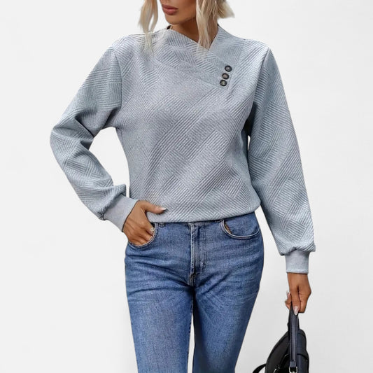 Eloraine fashion | Women's Top – Asymmetric Winter Elegance