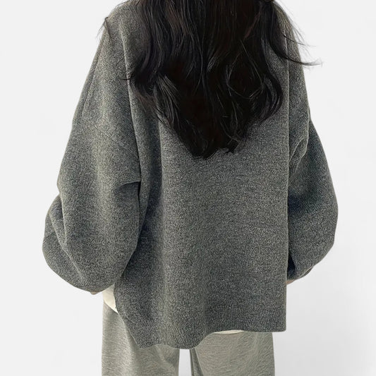 Elorainemode | Women's Crew-Neck Jumper – Sophisticated Casual Essence