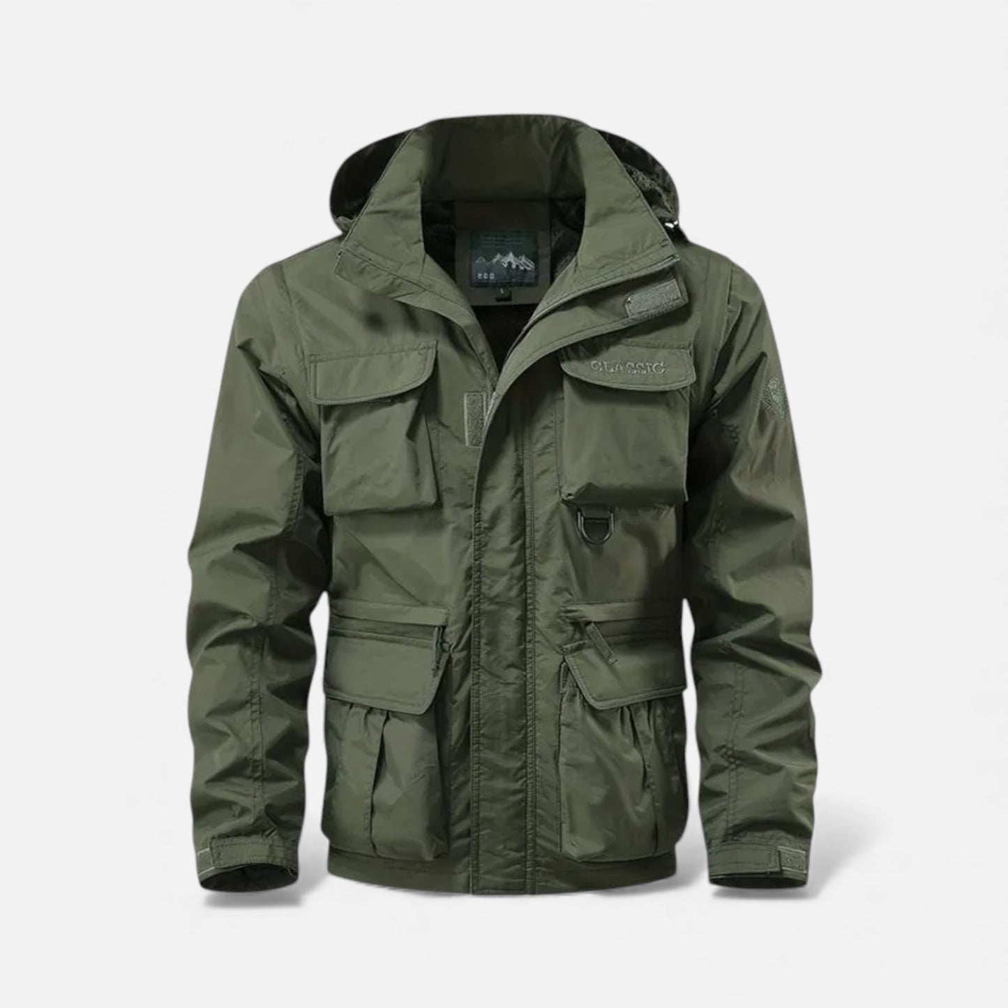 Elorainemode | Men’s Multi‑Pocket Shell Jacket – Heritage Utility