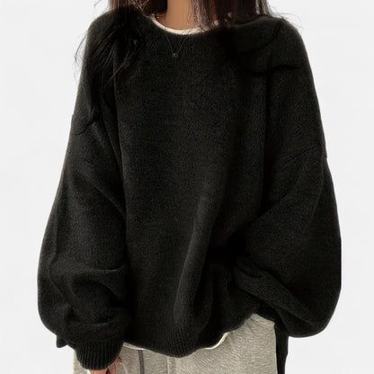 Elorainemode | Women's Crew-Neck Jumper – Sophisticated Casual Essence