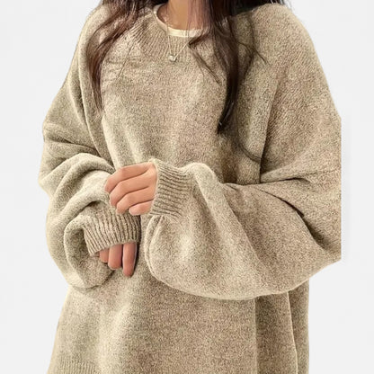 Elorainemode | Women's Crew-Neck Jumper – Sophisticated Casual Essence