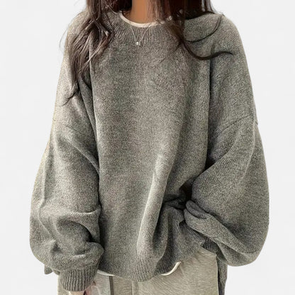 Elorainemode | Women's Crew-Neck Jumper – Sophisticated Casual Essence