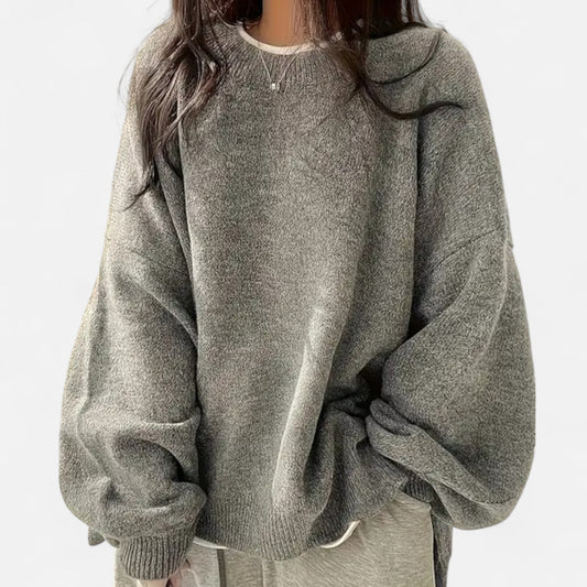 Elorainemode | Women's Crew-Neck Jumper – Sophisticated Casual Essence